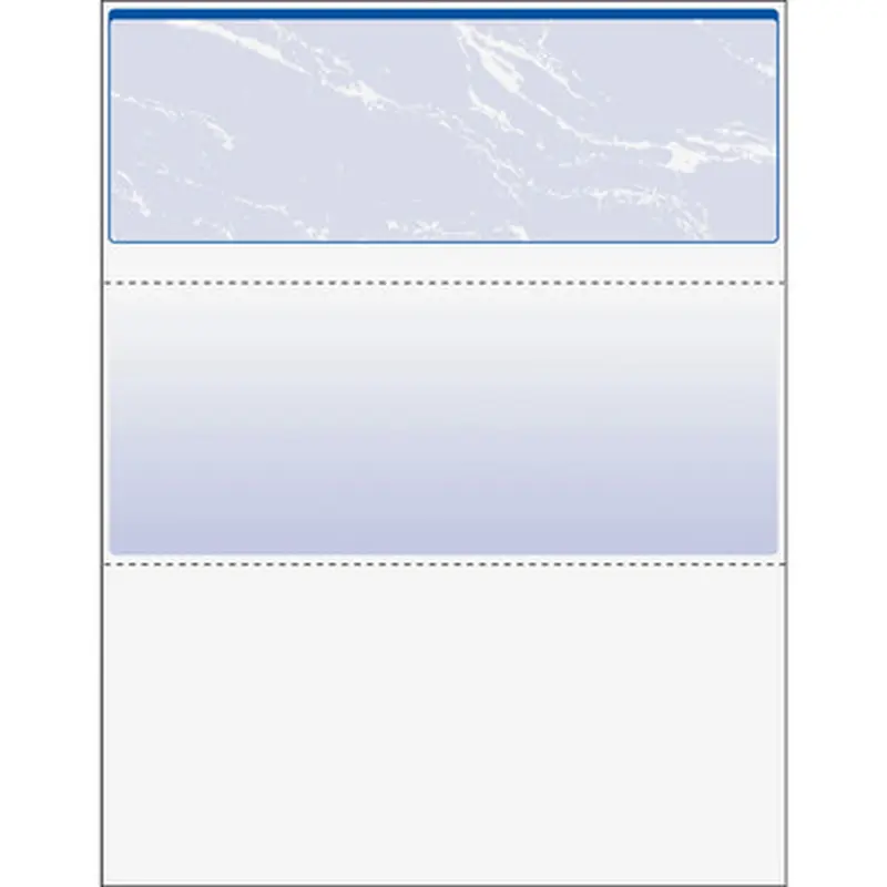 DocuGard 04501 High Security Blue Marble Business Checks with 11 Features to Prevent Fraud