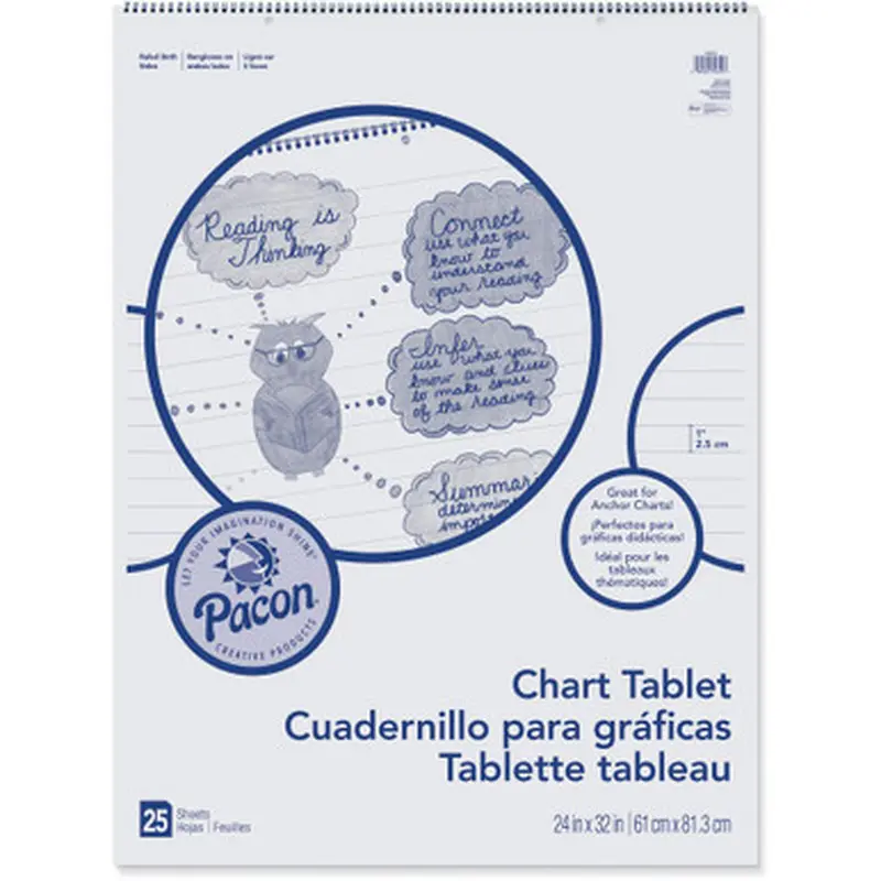 Pacon 74610 Ruled Chart Tablet