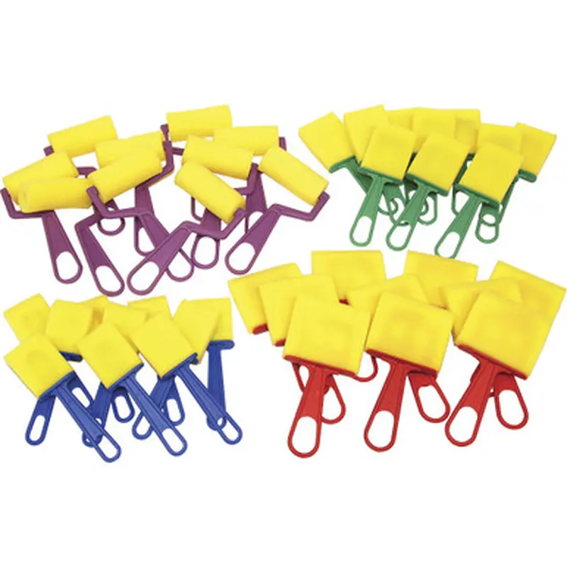 Creativity Street 5212 Foam Brushes/Rollers Classroom Pack
