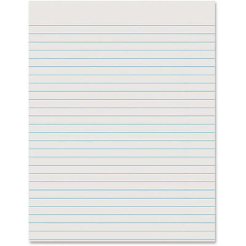Pacon 2603 Ruled Newsprint Practice Paper - Letter