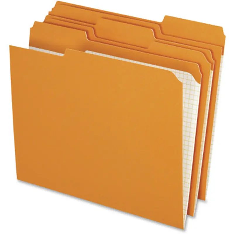 Pendaflex R15213ORA Color Reinforced Top File Folders