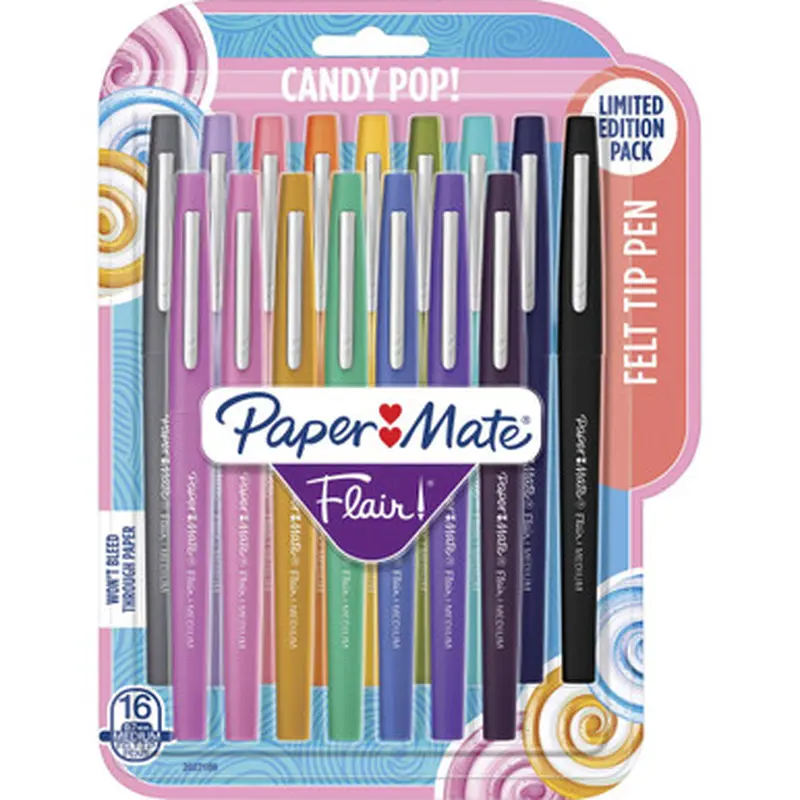 Paper Mate 2027189 Flair Candy Pop Pack Felt Tip Pens
