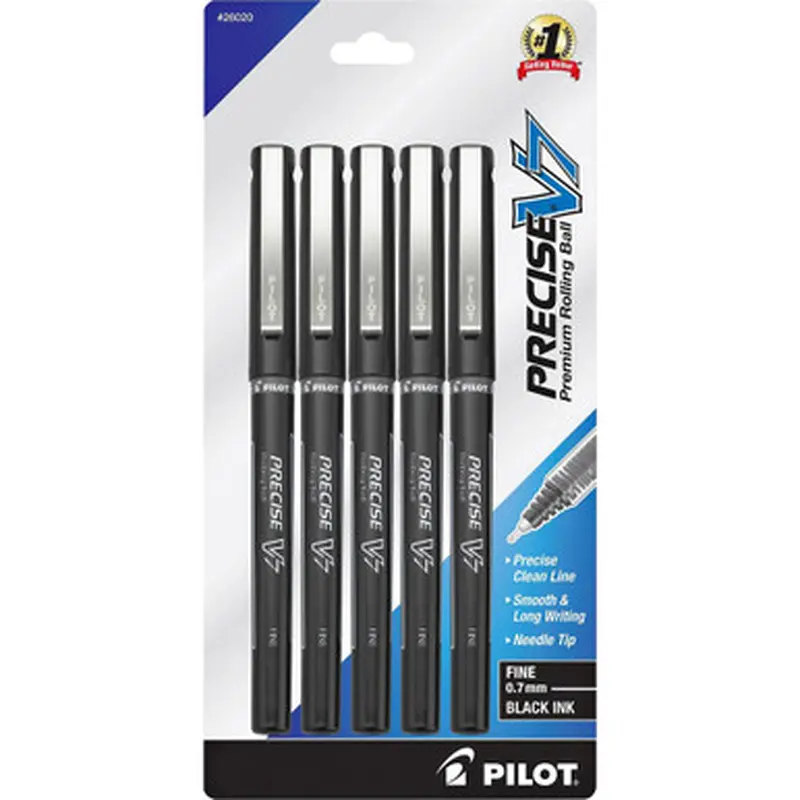 Pilot 26020 Precise V7 Fine Premium Capped Rolling Ball Pens
