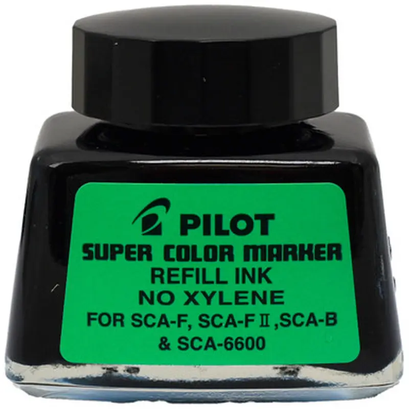 Pilot 48500 SCA-RF Super Color Marker Refill Ink, Black, No Xylene