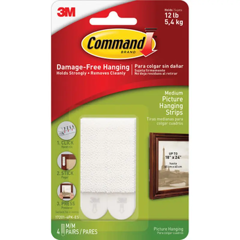 Command 172014PKES Medium Picture Hanging Strips