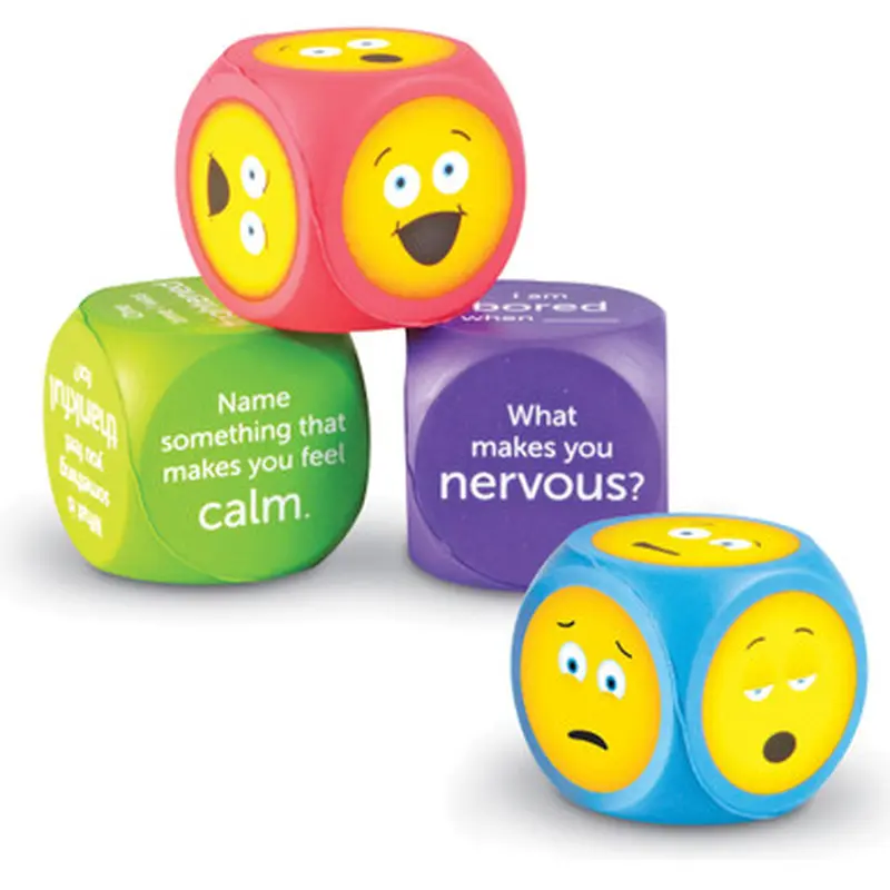 Learning Resources LER7289 Soft Foam Emoji Cubes
