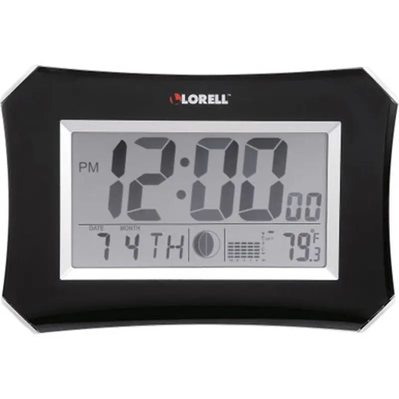 Lorell 60998 LCD Wall/Alarm Clock