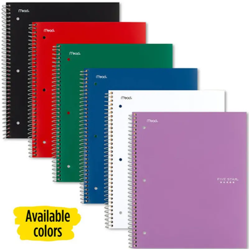 Mead 38052 Five Star Subject Spiral Notebook