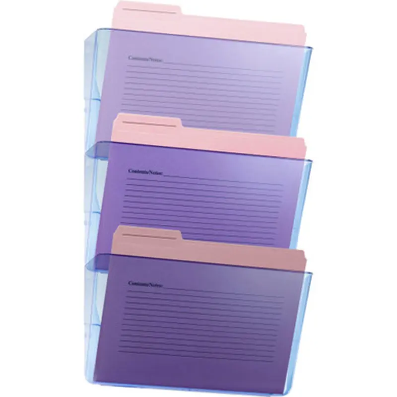 Officemate 23220 Blue Glacier Wall File