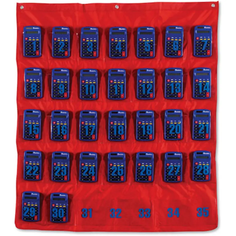Learning Resources LER0056 Calculator Storage Pocket Chart