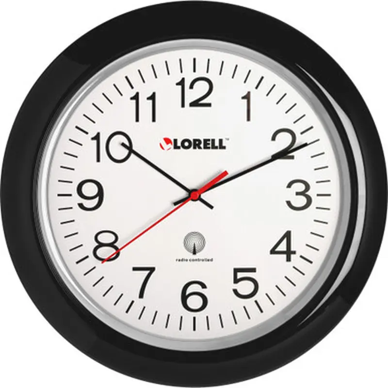 Lorell 60994 13-1/4&quot Radio Controlled Wall Clock