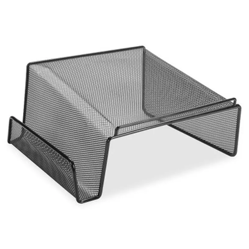 Lorell 84155 Black Mesh/Wire Angled Height Mesh Phone Stand