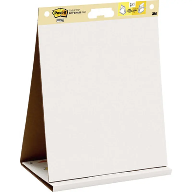 Post-it 563DE Super Sticky Tabletop Easel Pad with Dry Erase Surface