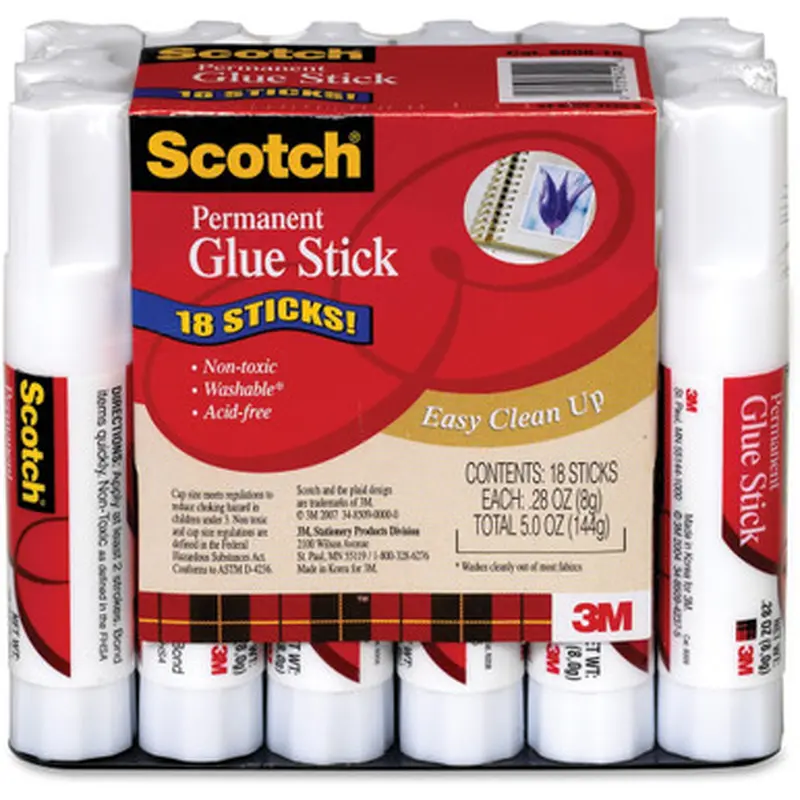 Scotch 600818 Permanent Glue Sticks