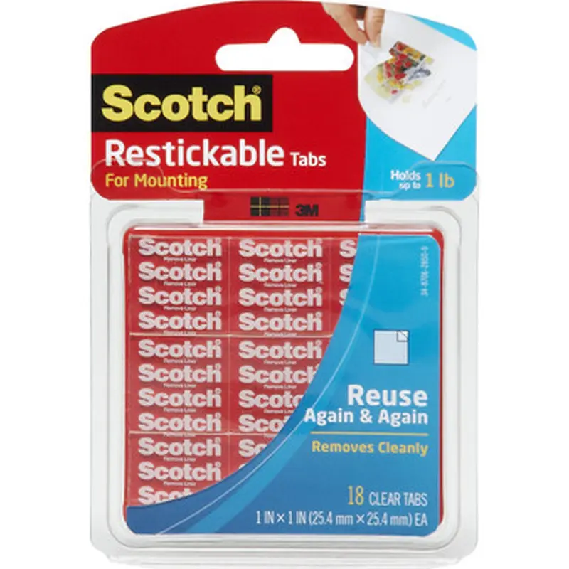 Scotch R100 Restickable Mounting Tabs