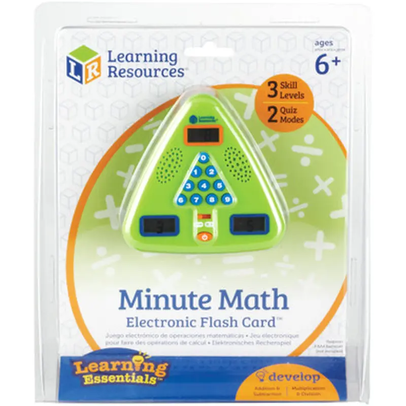 Learning Resources LER6965 Minute Math Electronic Flash Card