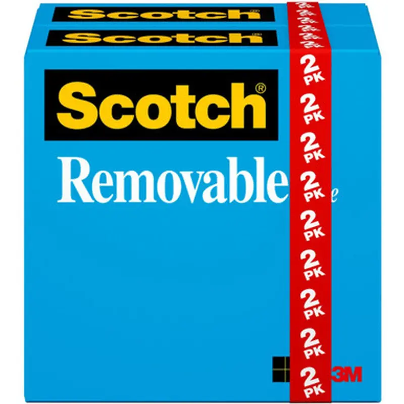 Scotch 8112PK 3/4&quotW Removable Tape