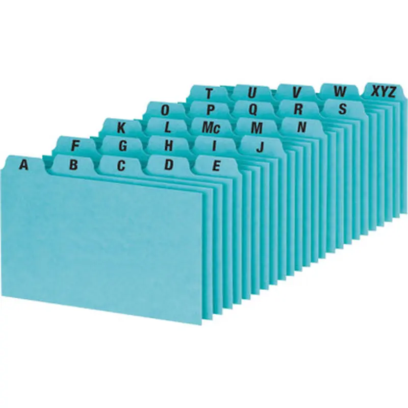 Oxford P6925 A-Z Tabs Index Card Guides