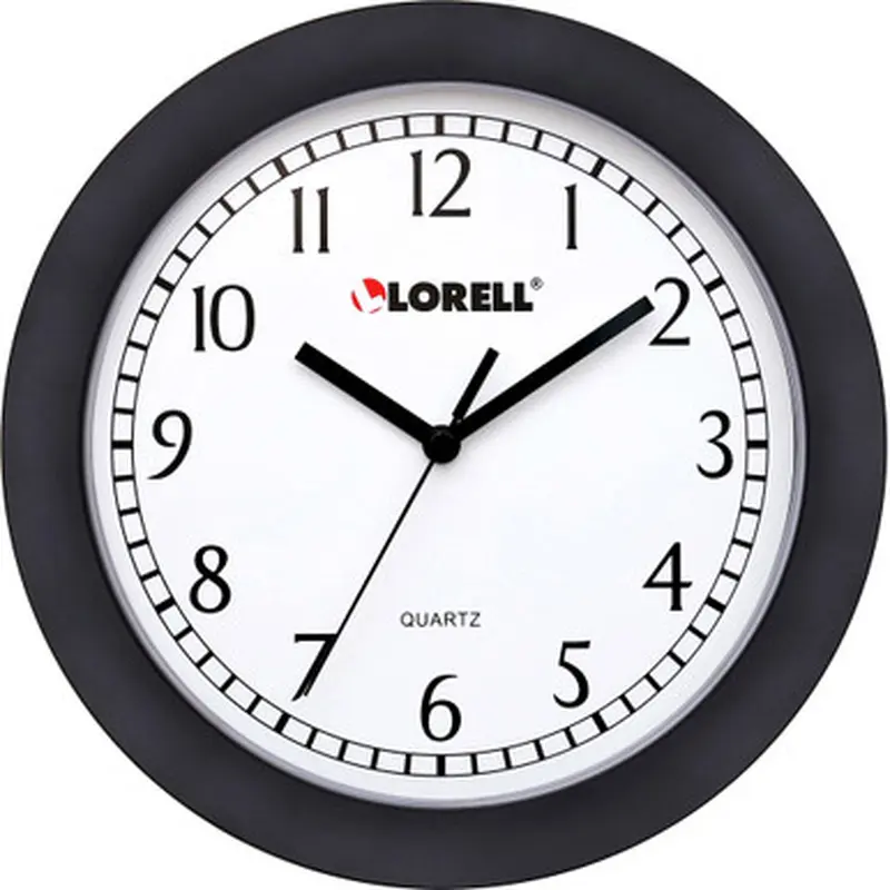 Lorell 60987 9&quot Round Profile Wall Clock