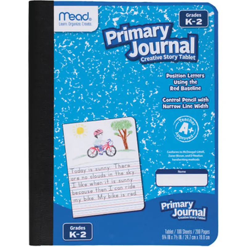 Mead 09554CT Grade K-2 Classroom Primary Journal Story Tablet