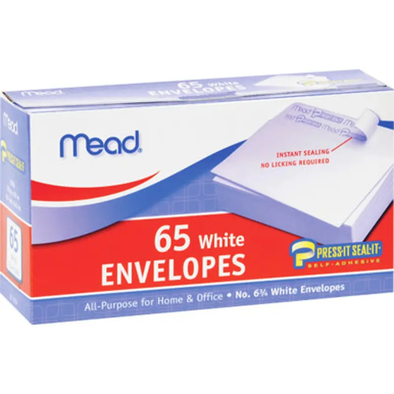Mead 75028 No. 6-3/4 All-purpose White Envelopes