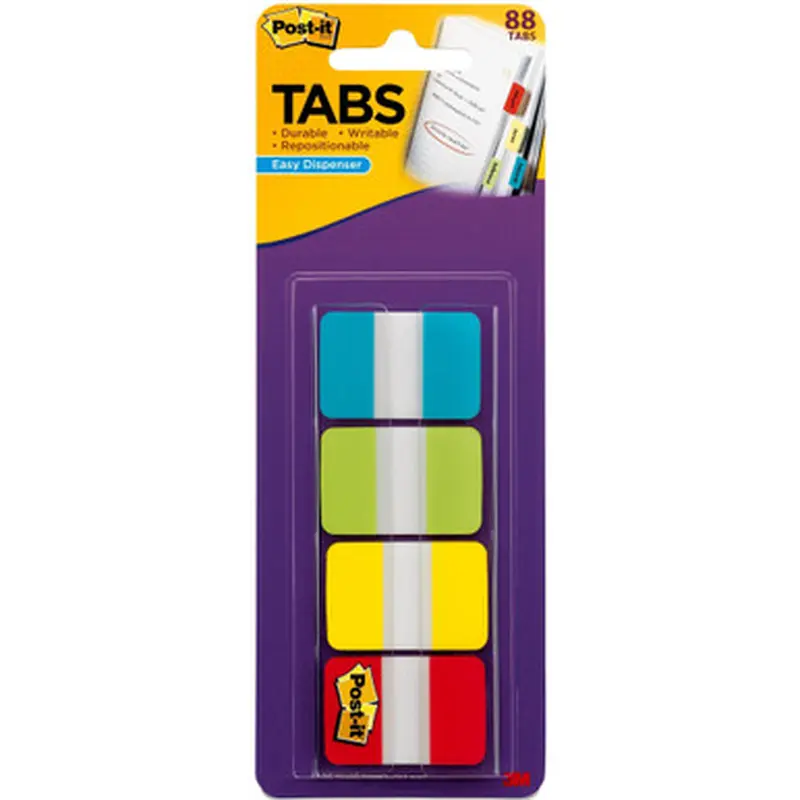 Post-it 686ALYR1IN Tabs in On-the-Go Dispenser