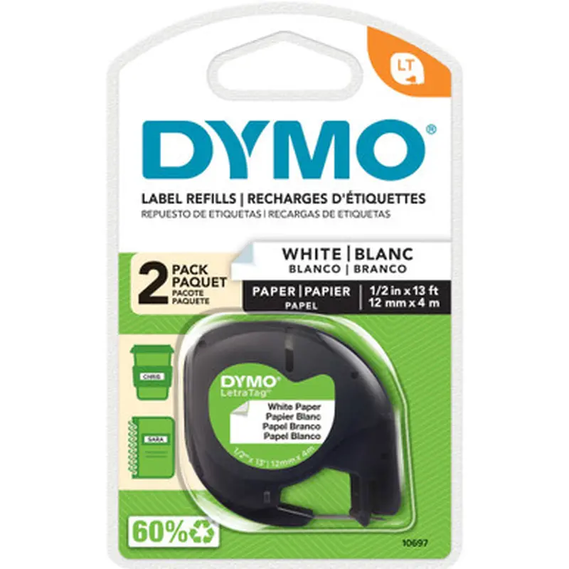 Dymo 10697 LetraTag Electronic Labelmaker Tape