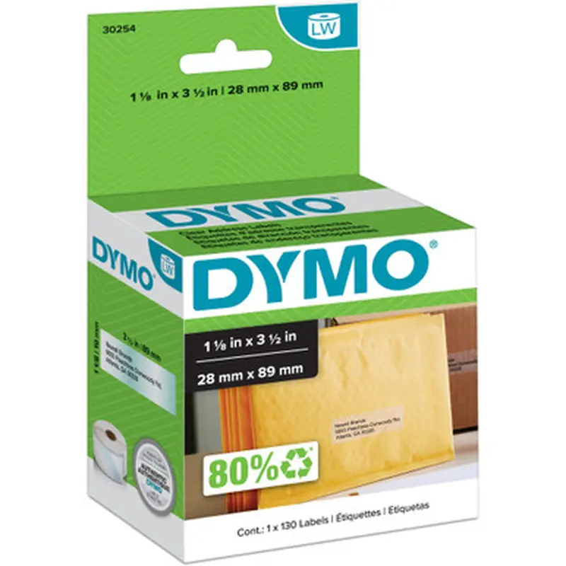 Dymo 30254 Clear Address Labels