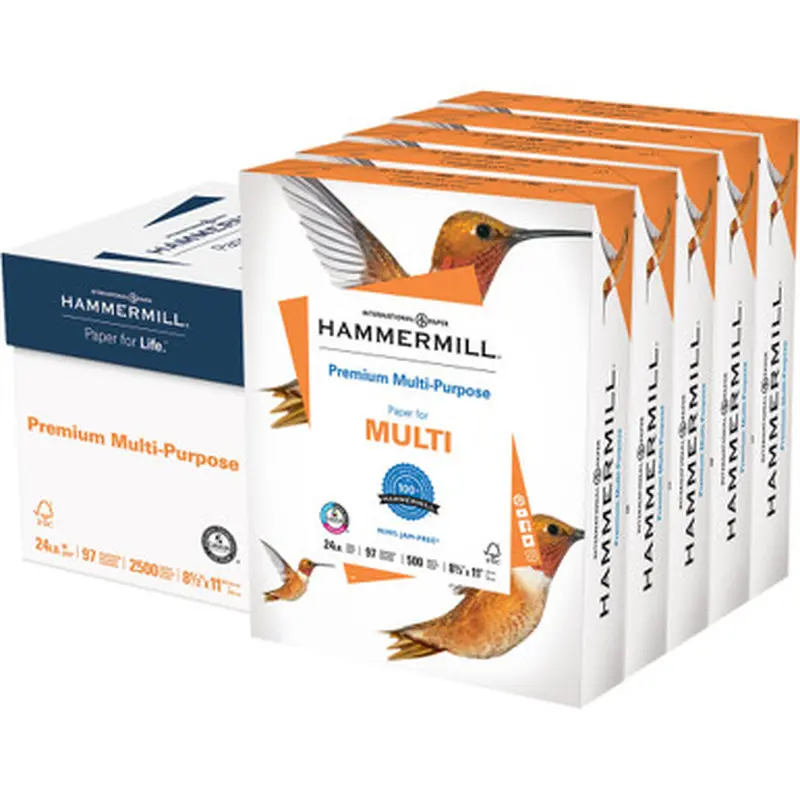 Hammermill 105810 Premium Multipurpose Paper- 5 Ream