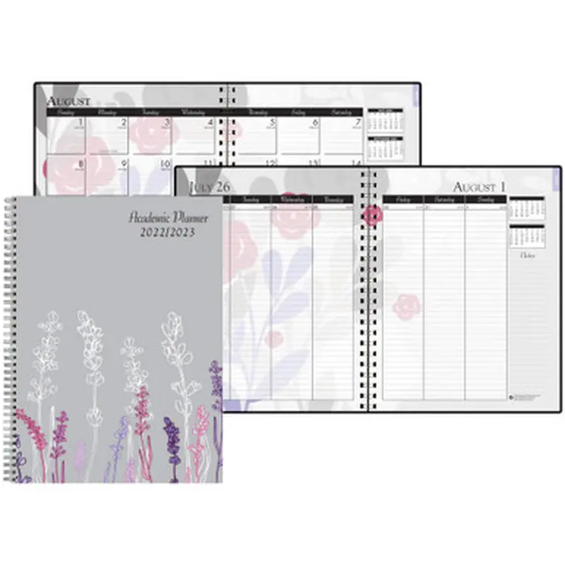 House of Doolittle 295474 Academic Wild Flower Weekly/Monthly Planner