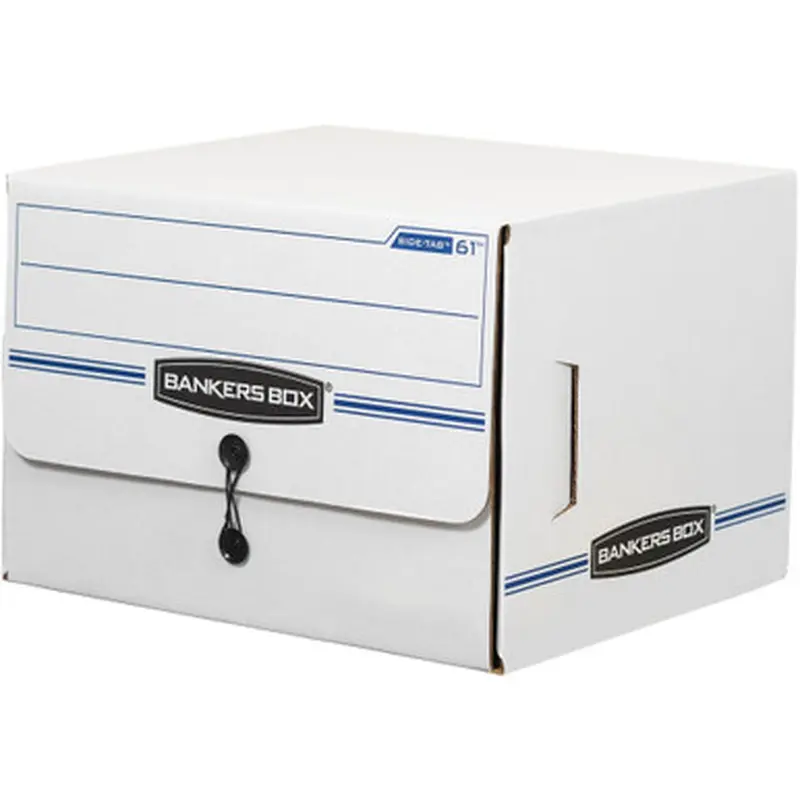 Bankers Box 00061 Side-Tab File Storage Boxes