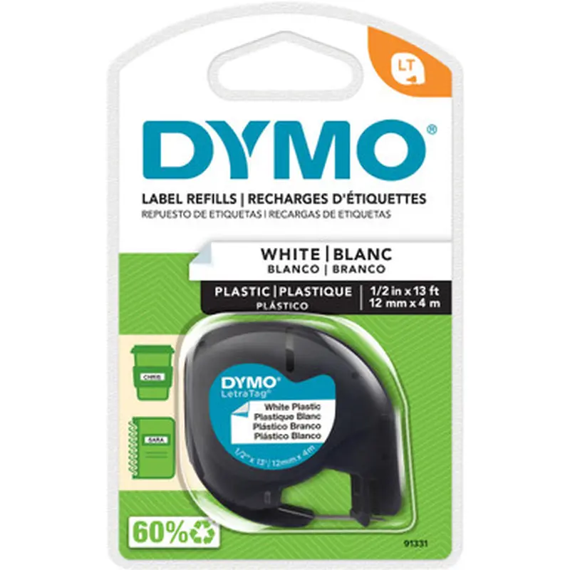 Dymo 91331 LetraTag Label Maker Tape Cartridge