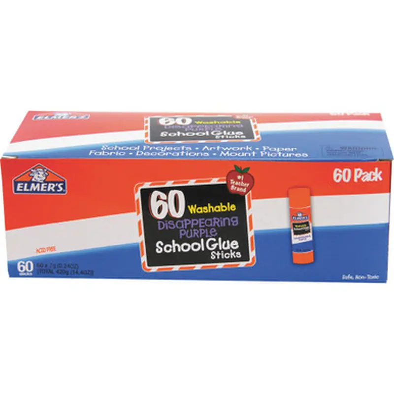 Elmer&#039s E503 Disappearing Purple School Glue Sticks