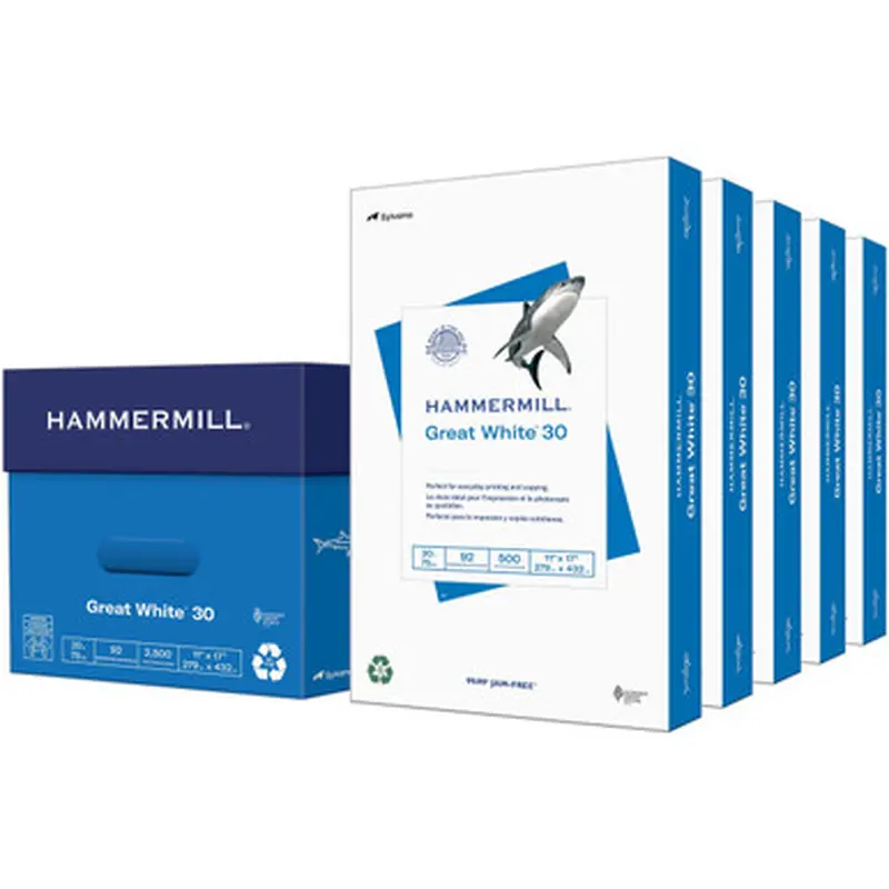 Hammermill 86750 Great White Recycled Copy Paper