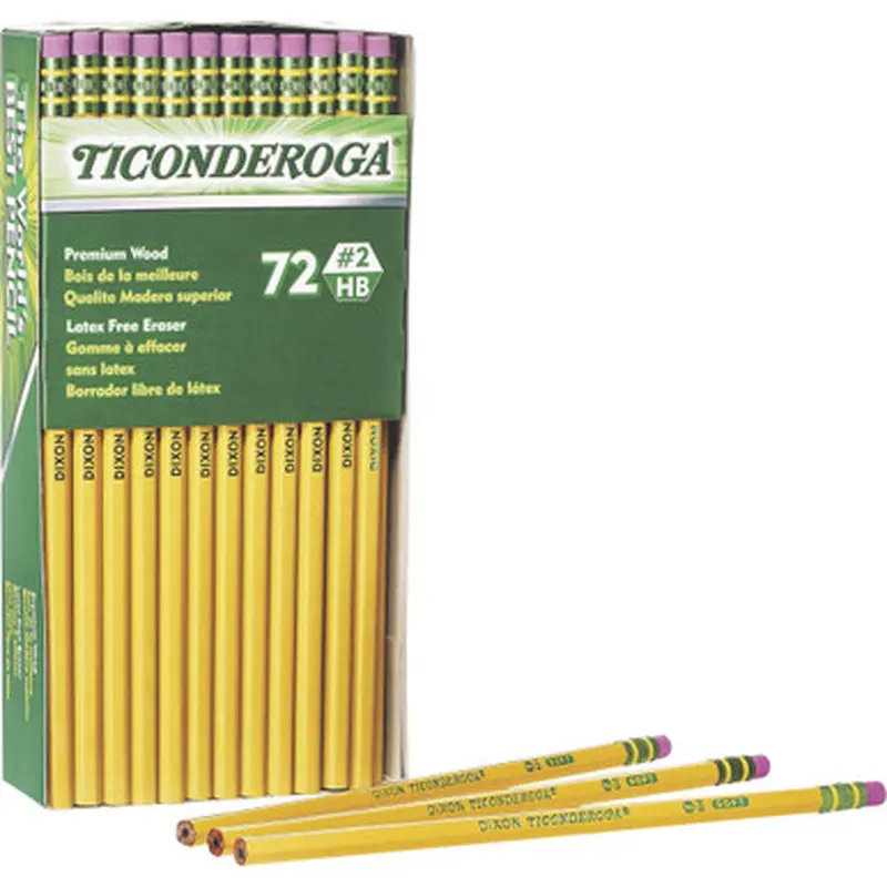 Ticonderoga 33904 No. 2 Woodcase Pencils