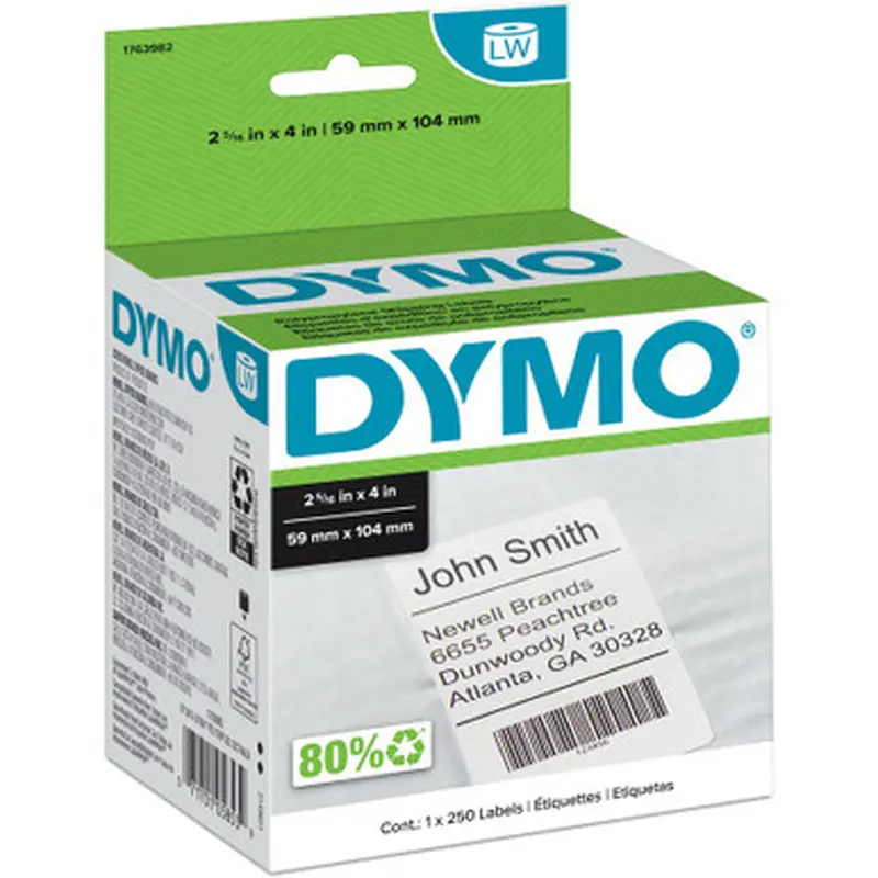Dymo 1763982 Permanent Poly Shipping Labels