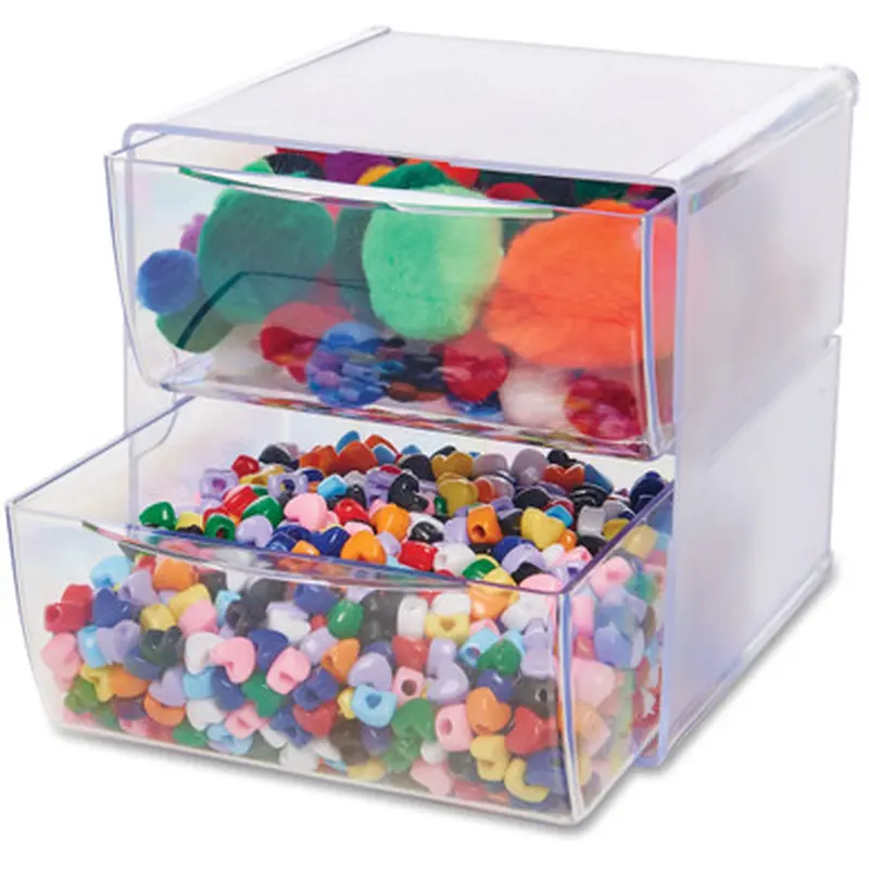 Deflecto 350101 Stackable Cube Organizer