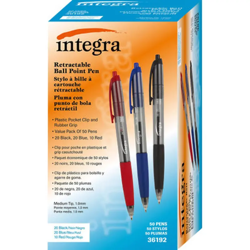 Integra 36192 1.0mm Retractable Ballpoint Pen