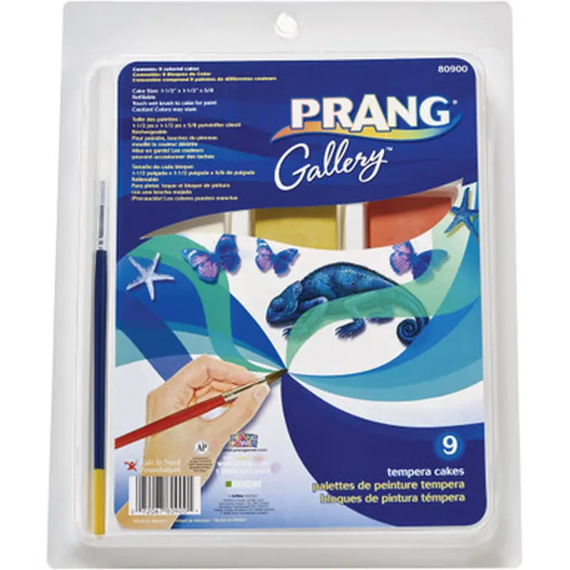 Prang X80900 Tempera Cakes Paint Kit