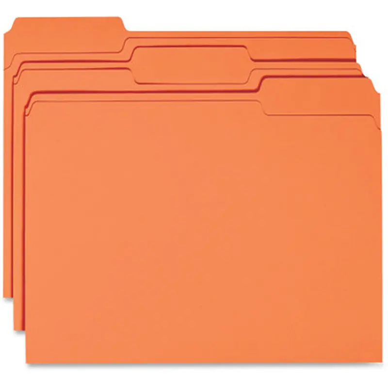 Business Source 44105 1-ply Tab Colored File Folder