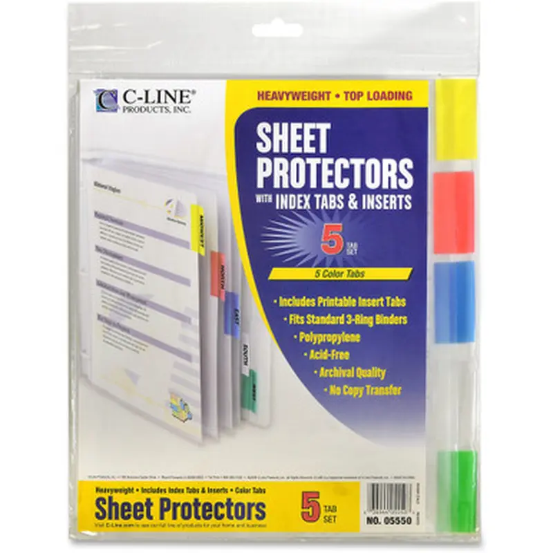 C-Line 05550 Top-Loading Sheet Protectors