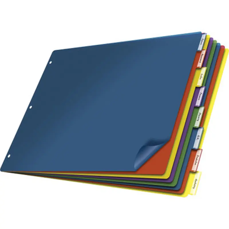 Cardinal 84803 11x17 Poly Insertable Dividers