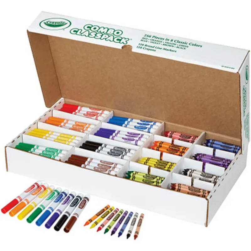 Crayola 523349 Crayons/Markers Combo Classpack