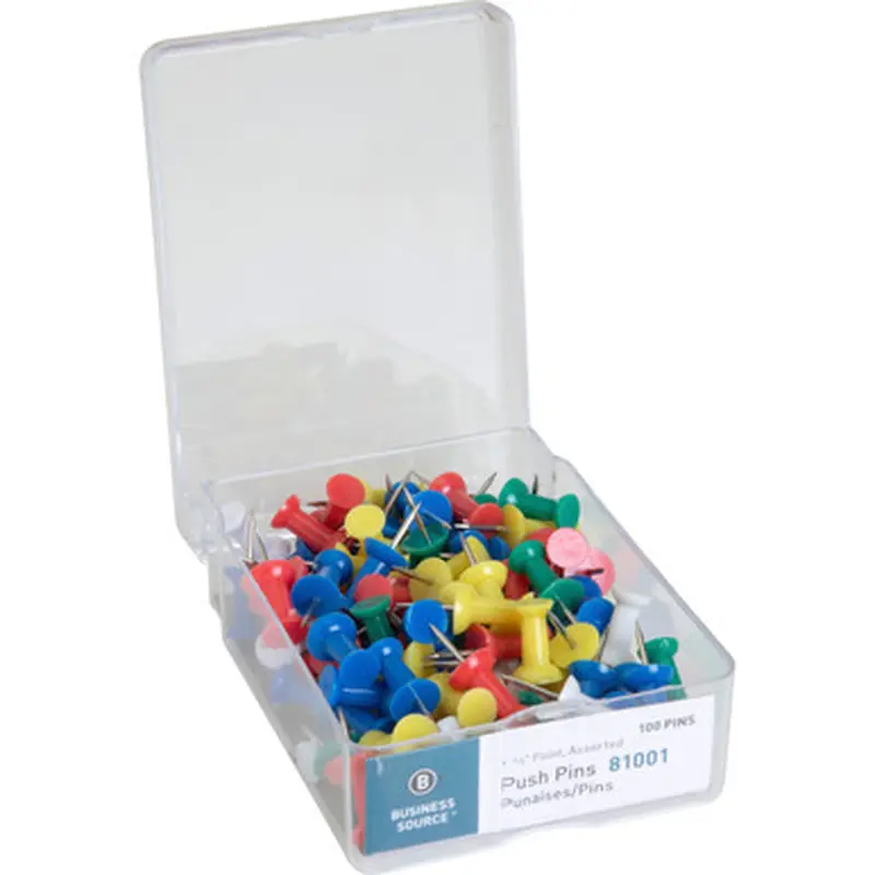 Business Source 81001 1/2&quot Head Push Pins