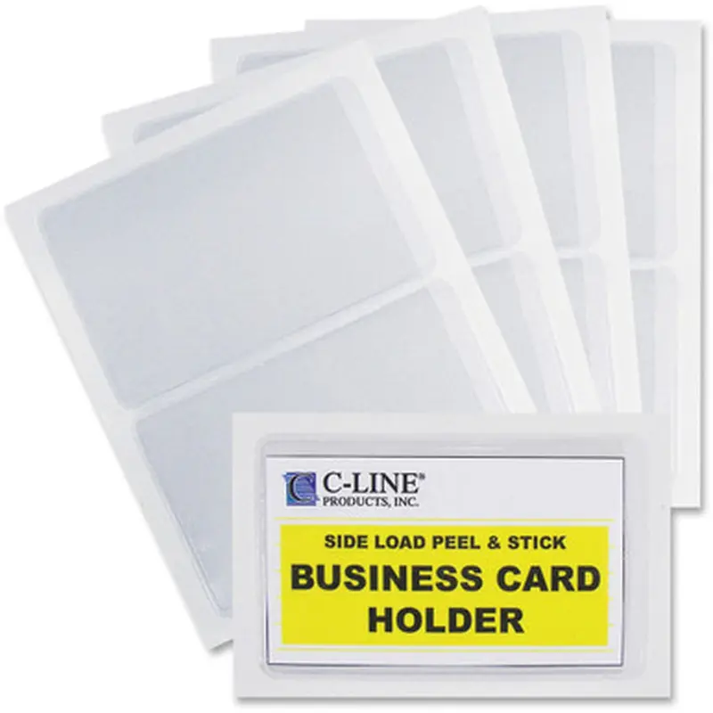 C-Line 70238 Self-Adhesive Business Card Holders