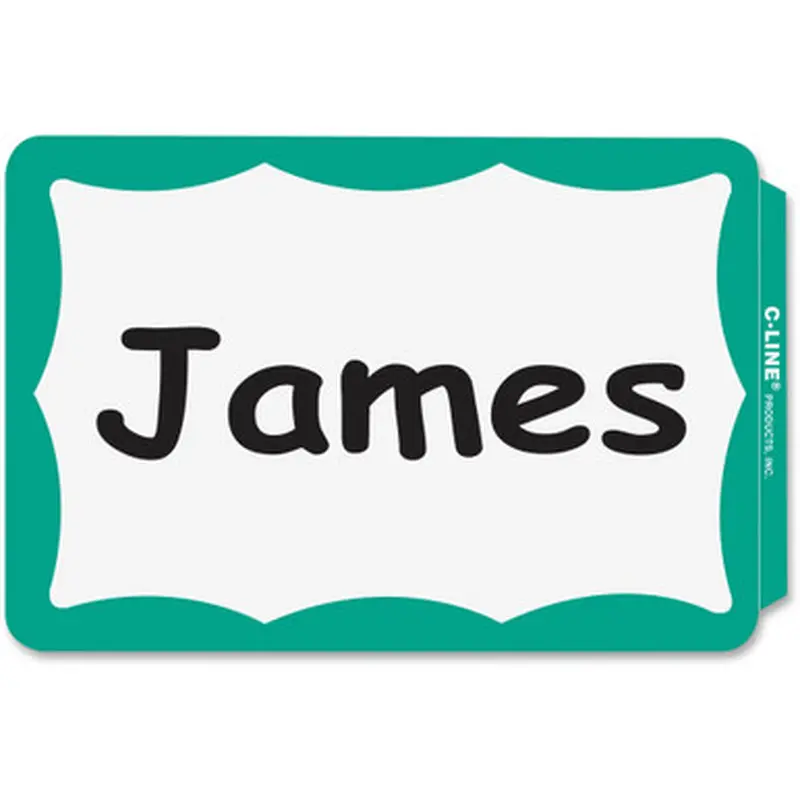 C-Line 92263 Self-adhesive Color Border Name Badges