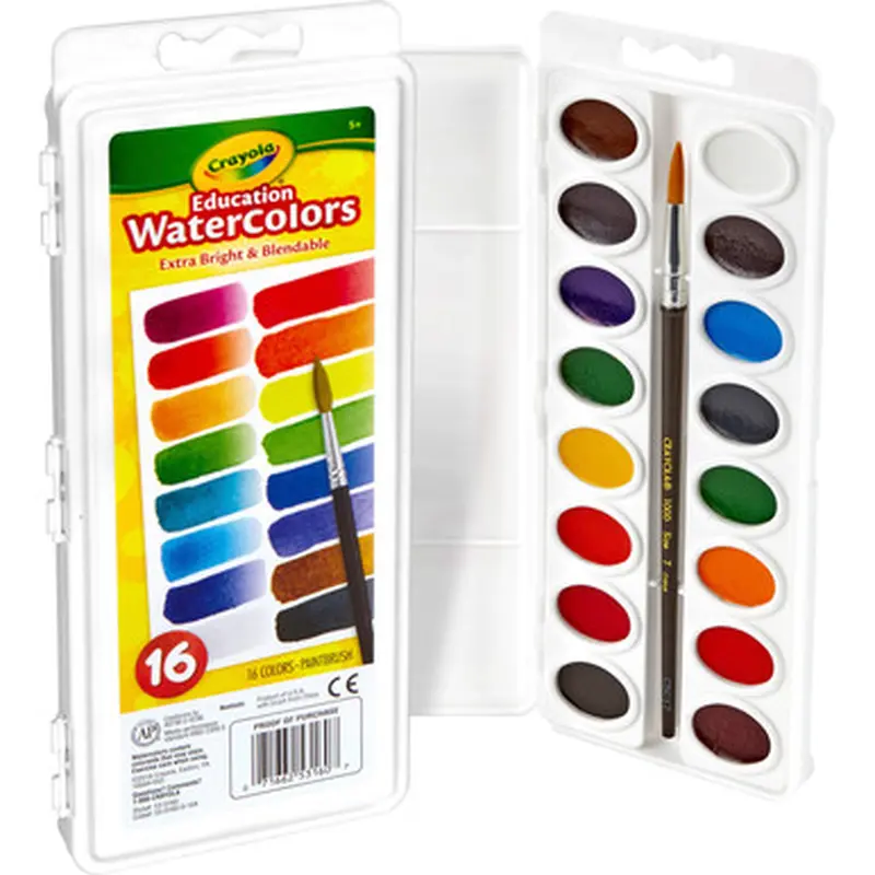 Crayola 53-0160 Oval Pan Cake Water Color