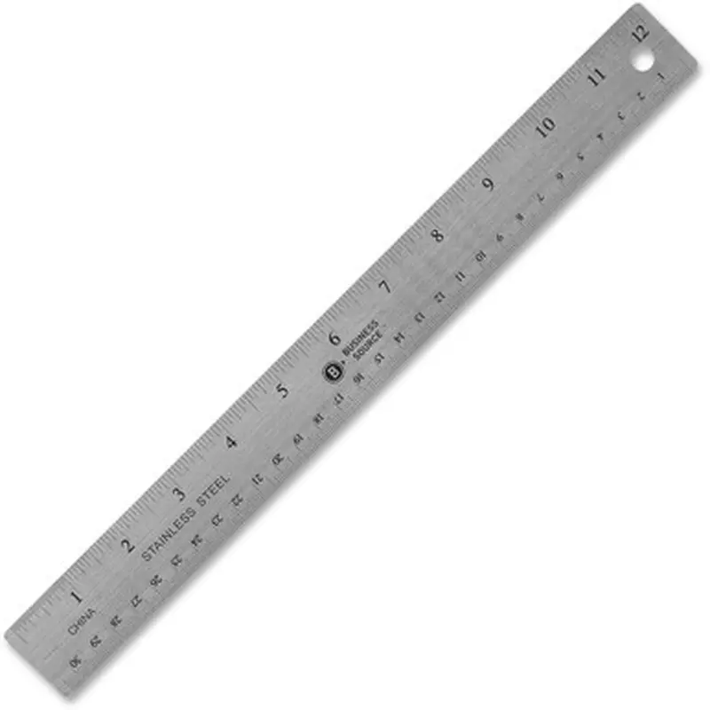 Business Source 32361 Nonskid Stainless Steel Ruler