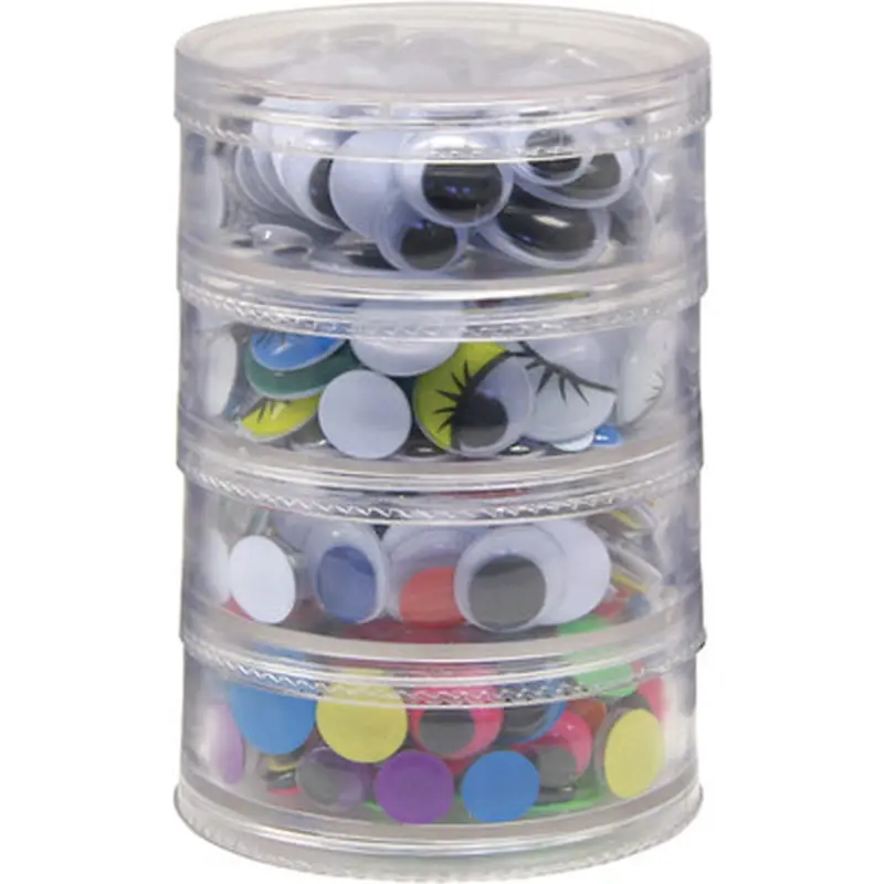 Creativity Street 3409 Wiggle Eyes Stackable Storage Jar