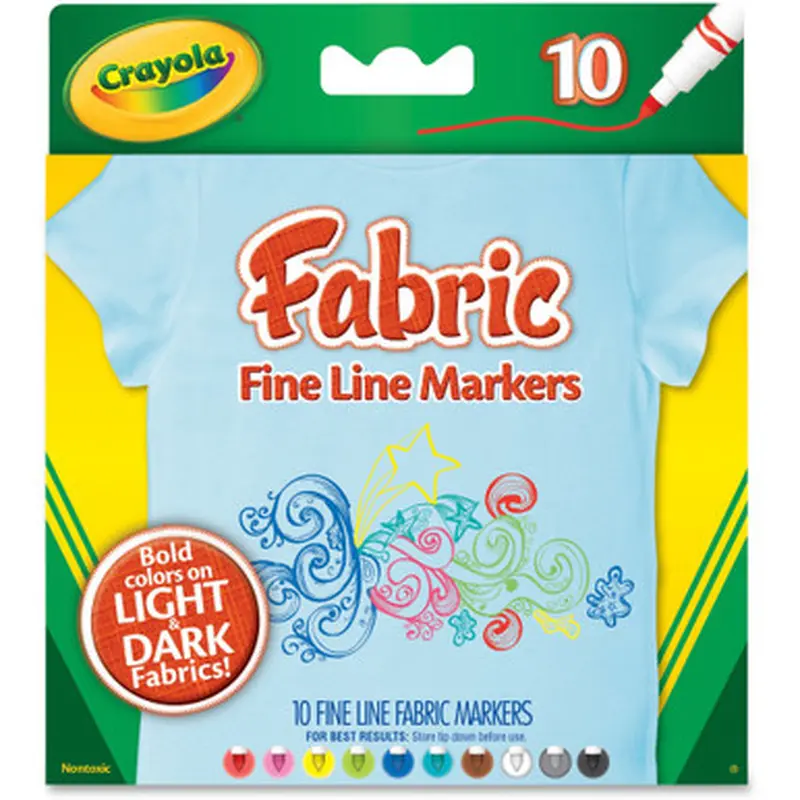 Crayola 588626 Bright Fabric Markers